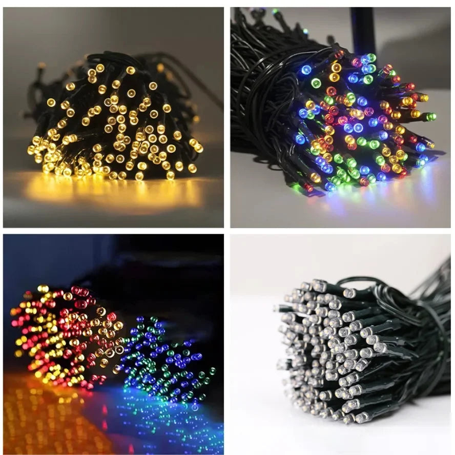 Luces de navidad con panel solar ( LUCES DE 10 METROS )