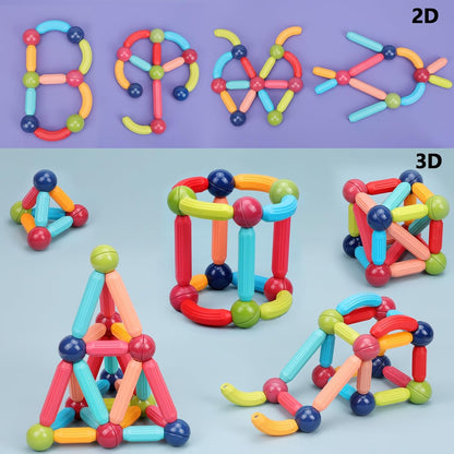 MAGNETICBLOCK® - Juguete interactivo magnético de 97 piezas