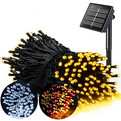 Luces de navidad con panel solar ( LUCES DE 10 METROS )