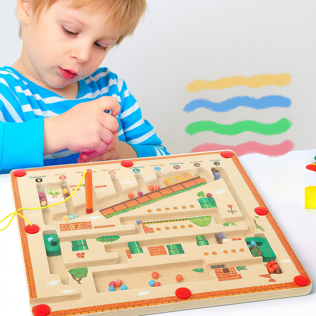 Tablero magnético de laberinto inteligente