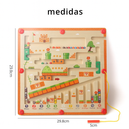 Tablero magnético de laberinto inteligente
