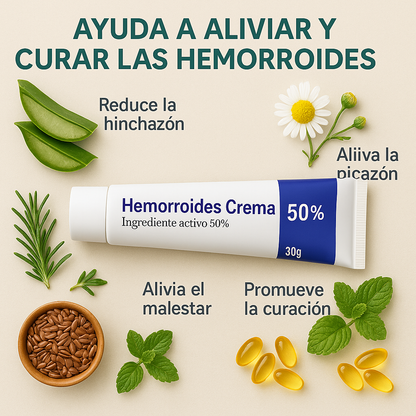 HEMORRHOIDS CREAM® - Crema de alivio